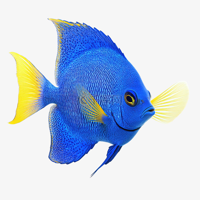 蓝色鱼海洋生物动物