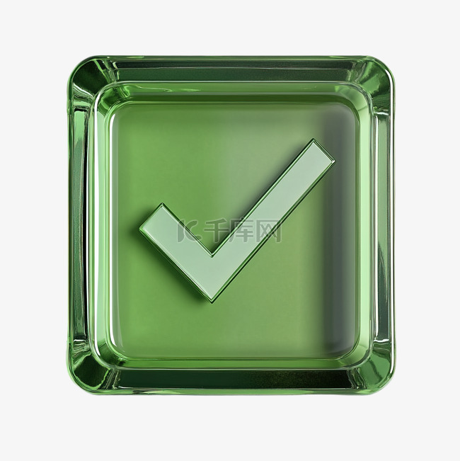 绿色勾选框素材图片免费下载-千库网