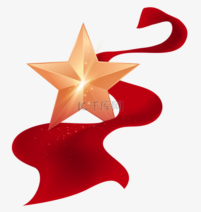 加入七一建党节,红色丝带,红色装饰,红色飘带等设计元素而成的一款