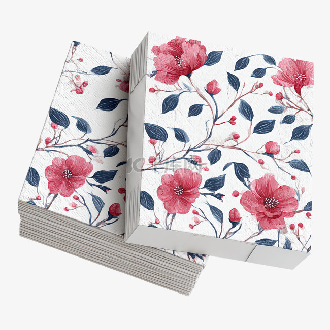 卫生纸和餐巾包装无缝图案