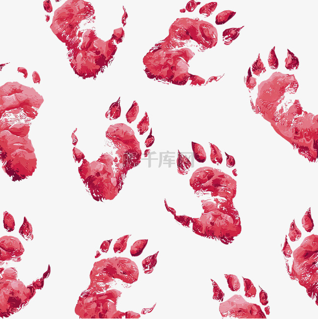 免费恐龙足迹图案