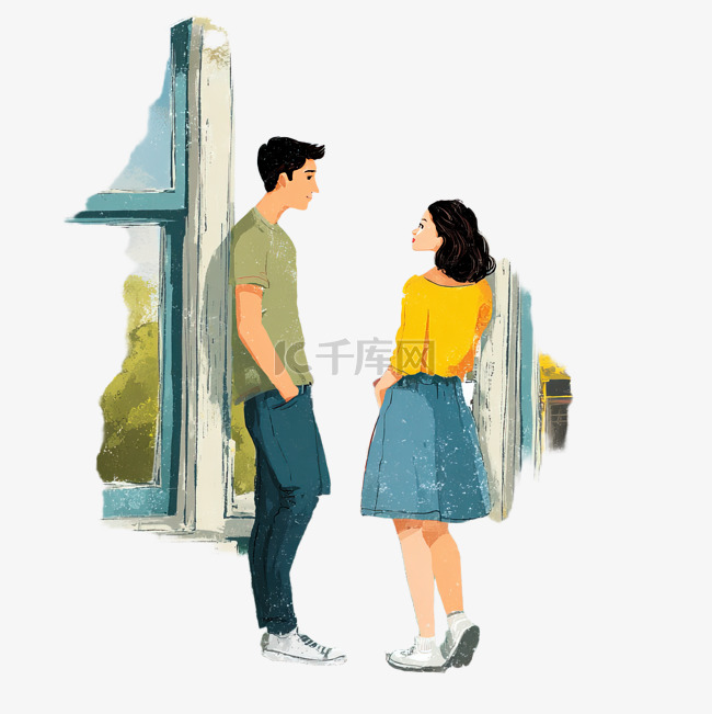 邻居在窗口邻里关系素材图片免费下载-千库网