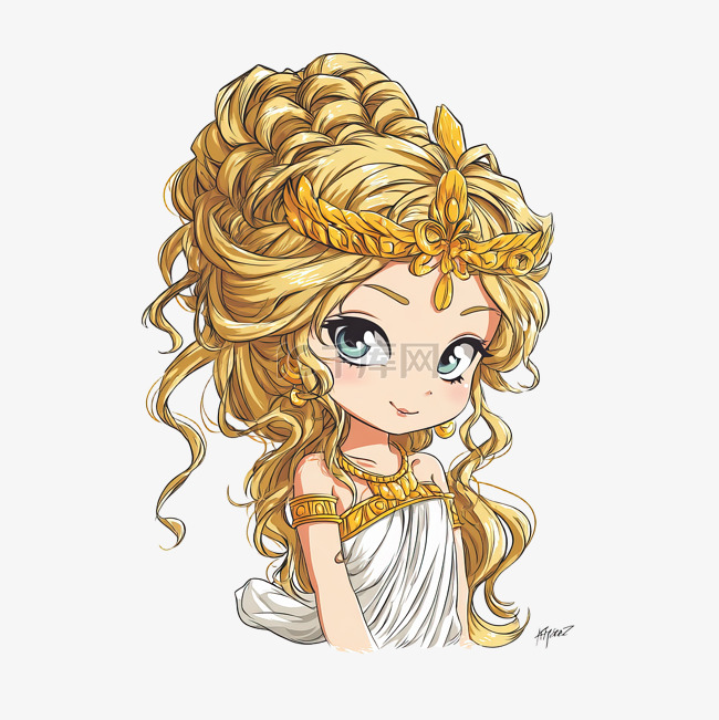 阿芙罗狄蒂可爱卡通