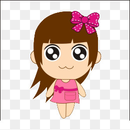 夏日清凉手绘卡通可爱香芋紫女孩美美的表情包