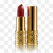 暗红色口红