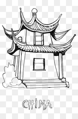 中国风建筑复古凉亭素材图片免费下载_高清psd_千库网(图片编号