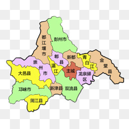成都各区地图
