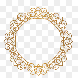 装饰花纹圆形框