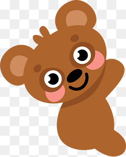 卡通手绘可爱小熊