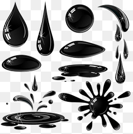 黑色墨水水滴