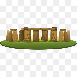 巨石阵卡通插画