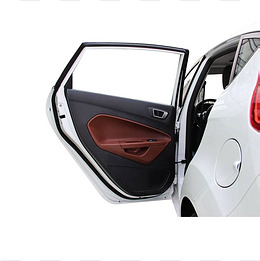 汽车嘉年华白色车门