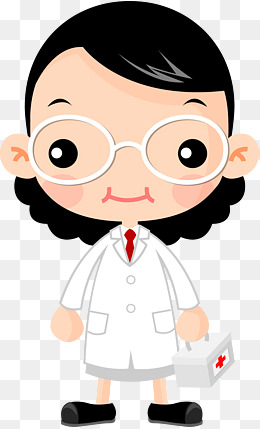 卡通医生职业矢量素材