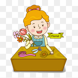 手绘植物花卉海棠花春天花店花艺插花