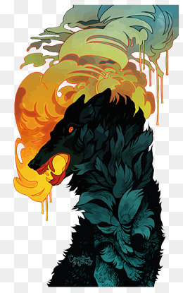 手绘冬季进补吃羊肉插画