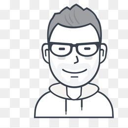 戴眼镜的卡通女医生