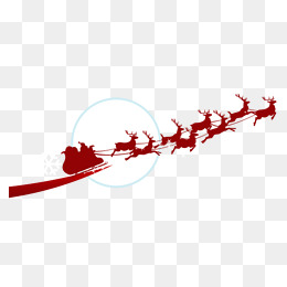 圣诞节卡通手绘圣诞老人送礼物png素材图片免费下载_高