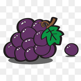 紫色手绘矢量卡通眼镜镜框免抠素材