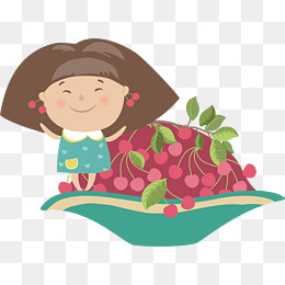 手绘五谷杂粮养生女孩素材图片免费下载_高清psd_千库网(图片编号1144