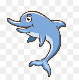 矢量手绘卡通鲨鱼