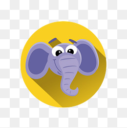 【大象卡通头像素材】免费下载_大象卡通头像
