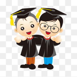 卡通友好的同学人物