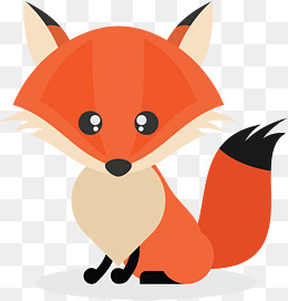 可爱狐狸边框插画