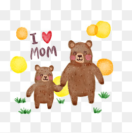 熊妈妈头像卡通图片