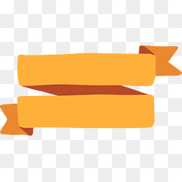 折叠的橙色便签矢量图