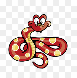 卡通动物小蛇插画