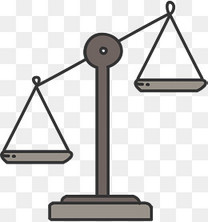矢量图倾斜的天平