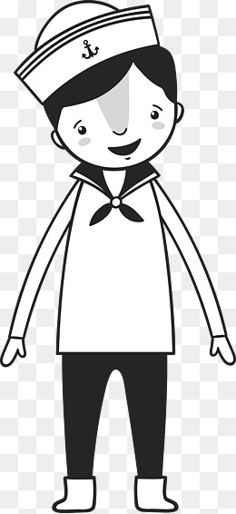 卡通穿校服的长发少女