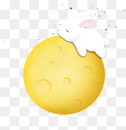 卡通可爱月亮插画免抠
