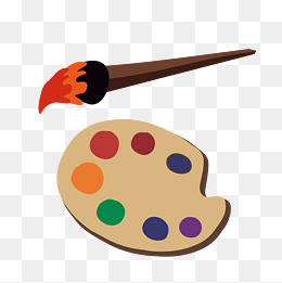 卡通绘画工具矢量图