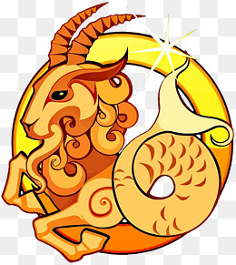 藏羚羊水墨画png免抠素材