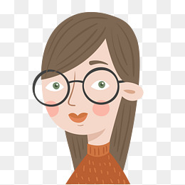 卡通女孩人物头像设计素材图片免费下载_高清psd_千库网(图片编号