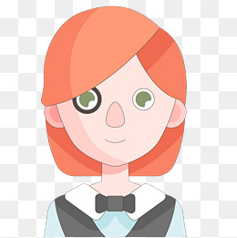 卡通女孩人物头像设计素材图片免费下载_高清psd_千库网(图片编号