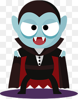 恐怖万圣节卡通吸血鬼