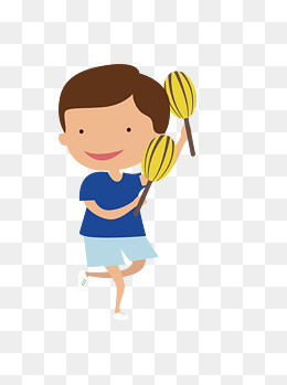 手舞足蹈的男孩元素