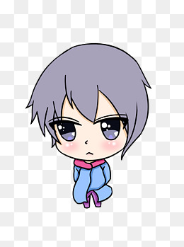 原创手绘q版人物可爱的女孩可商用元素素材图片免费下载_高清psd_千库