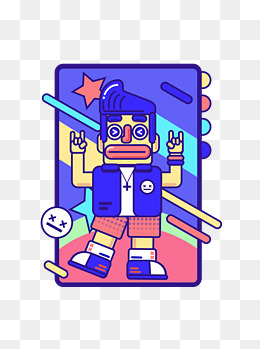 现代涂鸦风年轻人矢量的相关搜索