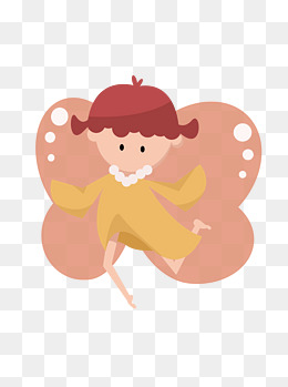 精灵翅膀手绘插画