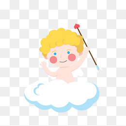 简单卡通可爱手绘天使插图