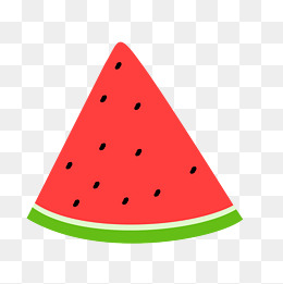咬了一口的三角形西瓜免抠图