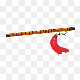 民族乐器笛子插画