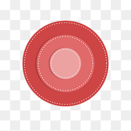 圆形红色同心圆png图片