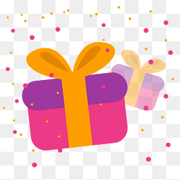 生日物料卡通清新插画扁平矢量图形png元素