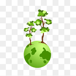 绿色地球环保插图