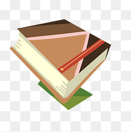 方形的学习书面插画