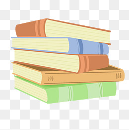 厚厚书籍卡通插画
